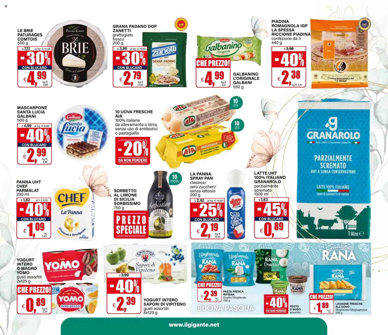 Volantino Il Gigante del 26.03.2026 | Pagina: 27 | Prodotti: Yogurt, Uova, Pasta, Mascarpone