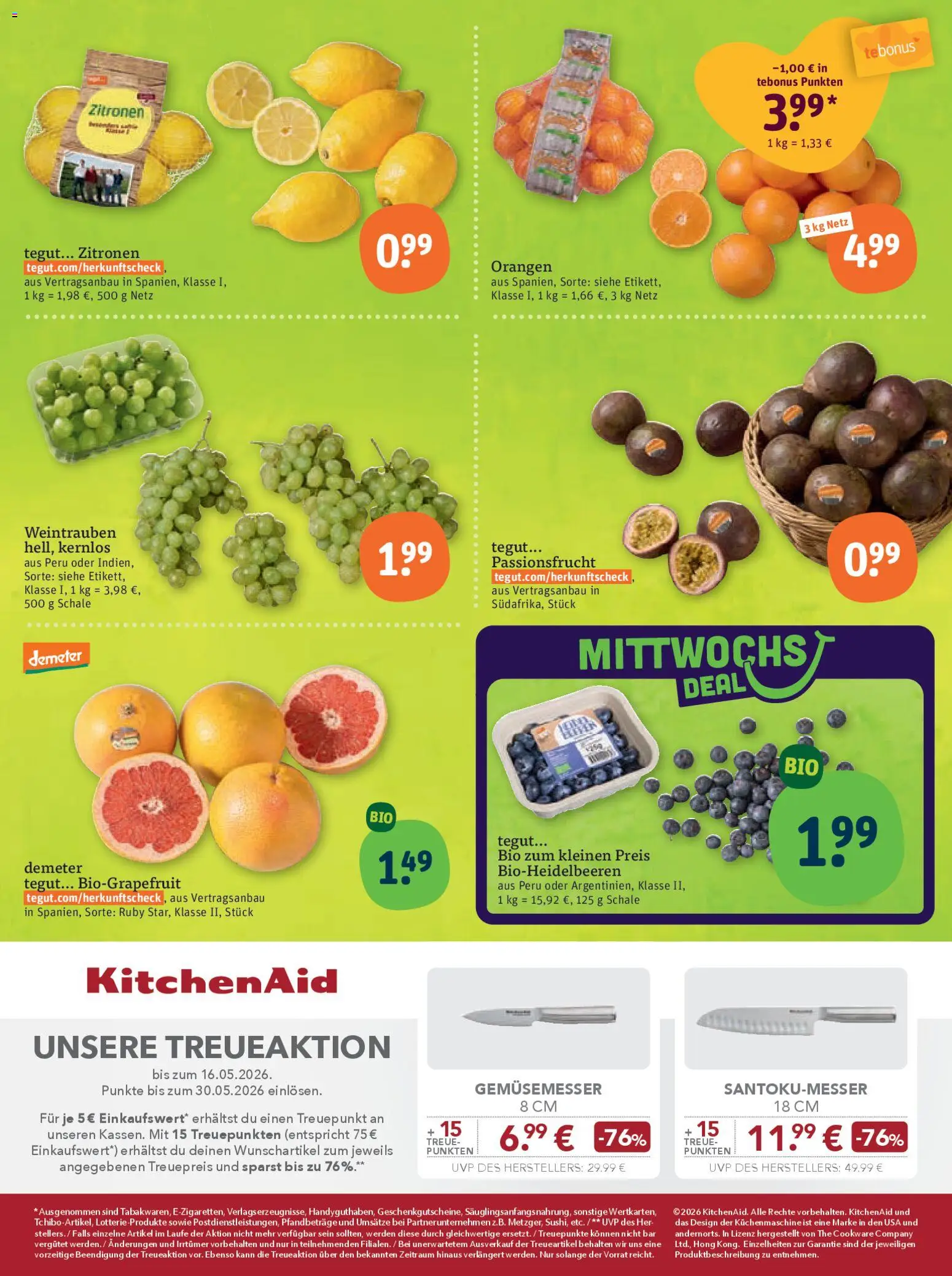 Tegut Prospekt 	 – gültig ab 02.03.2026 | Seite: 5 | Produkte: Orangen, Weintrauben, Zitronen