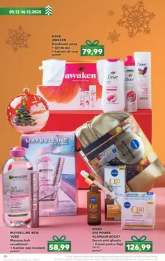 Ofertele Kaufland valabile de la 03.12.2025 | Pagină: 26 | Produse: Duș, Mascara, Apă micelară, Apă