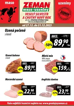 Náhled letáku Prodejny Zeman leták - Plzeň  od 27.12.2025