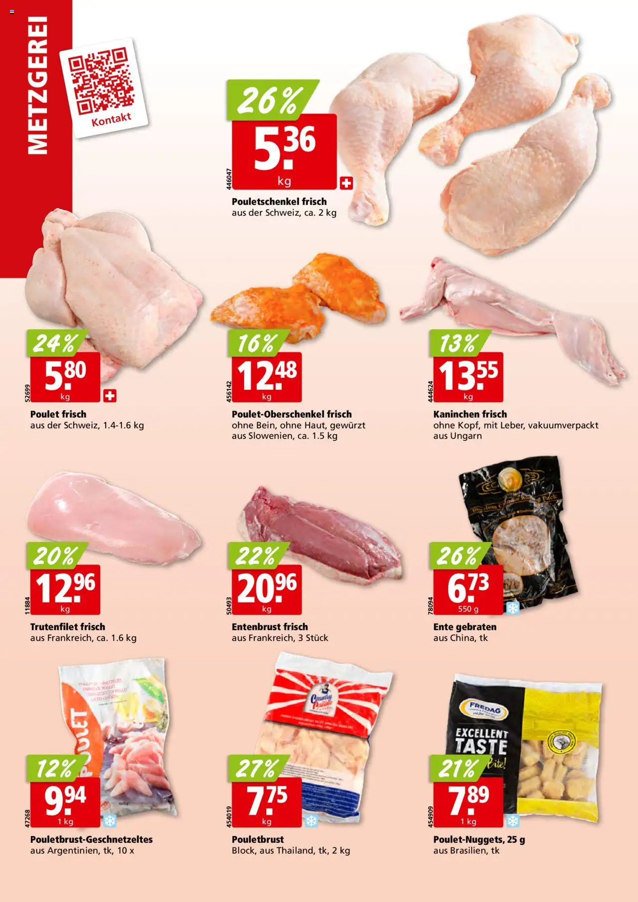 Aligro Aktionen Schlieren, Gossau SG, Frauenfeld, Rapperswil-Jona, Sargans, Bern, Brüttisellen, Pratteln, Emmen, Spreitenbach ab 25.08.2025 | Seite: 6 | Produkte: Pouletbrust