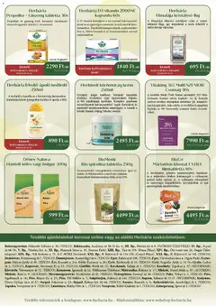 Herbária Akciós újság - amely érvényes a következő dátumtól: 08.01.2026 | Oldal: 2 | Termékek: Natúrkozmetikum, Bulgur, Tusfürdő, Vegán