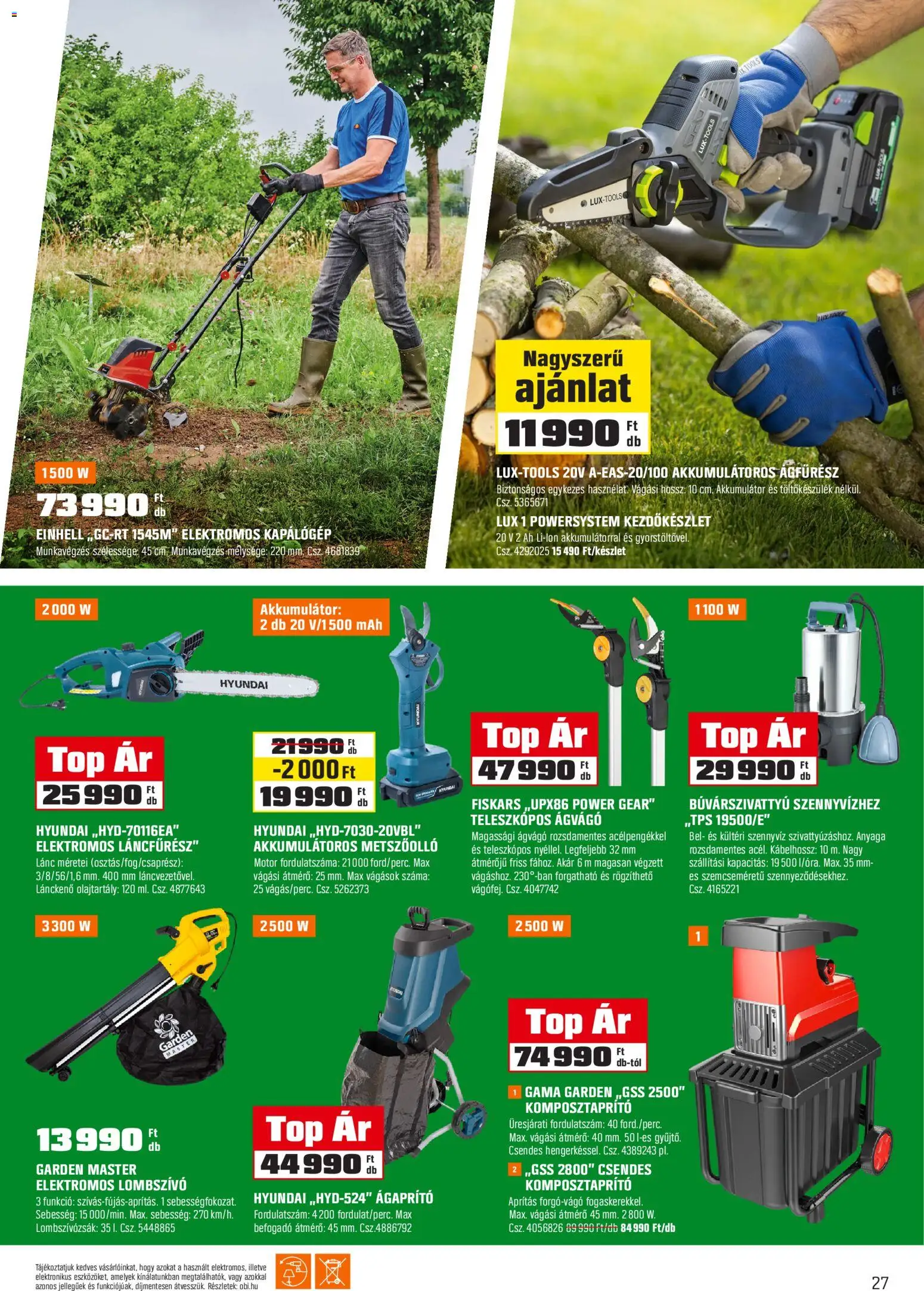 OBI akciós ujság - amely érvényes a következő dátumtól: 03.02.2026 | Oldal: 27