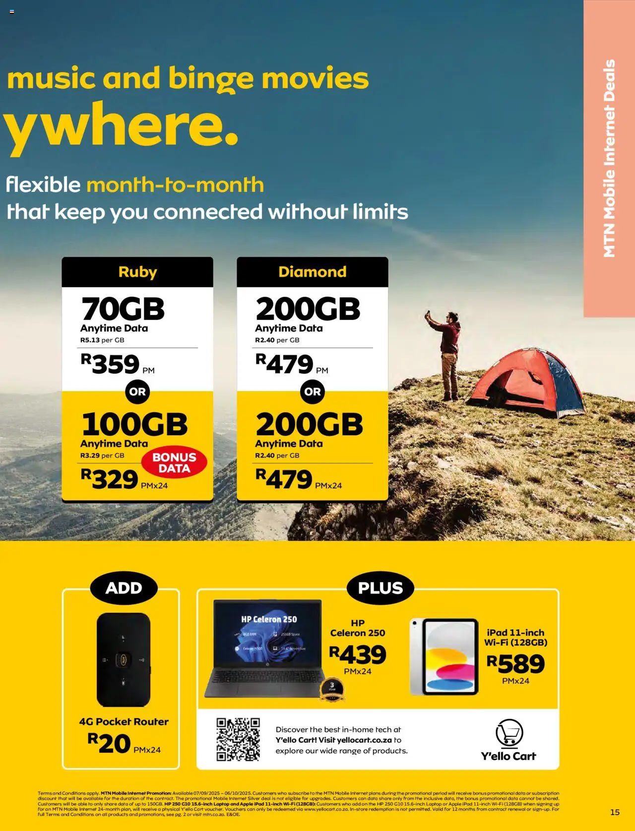 New MTN catalogue – valid from 07.09.2025 | Page: 17 | Products: Data, Router, Laptop