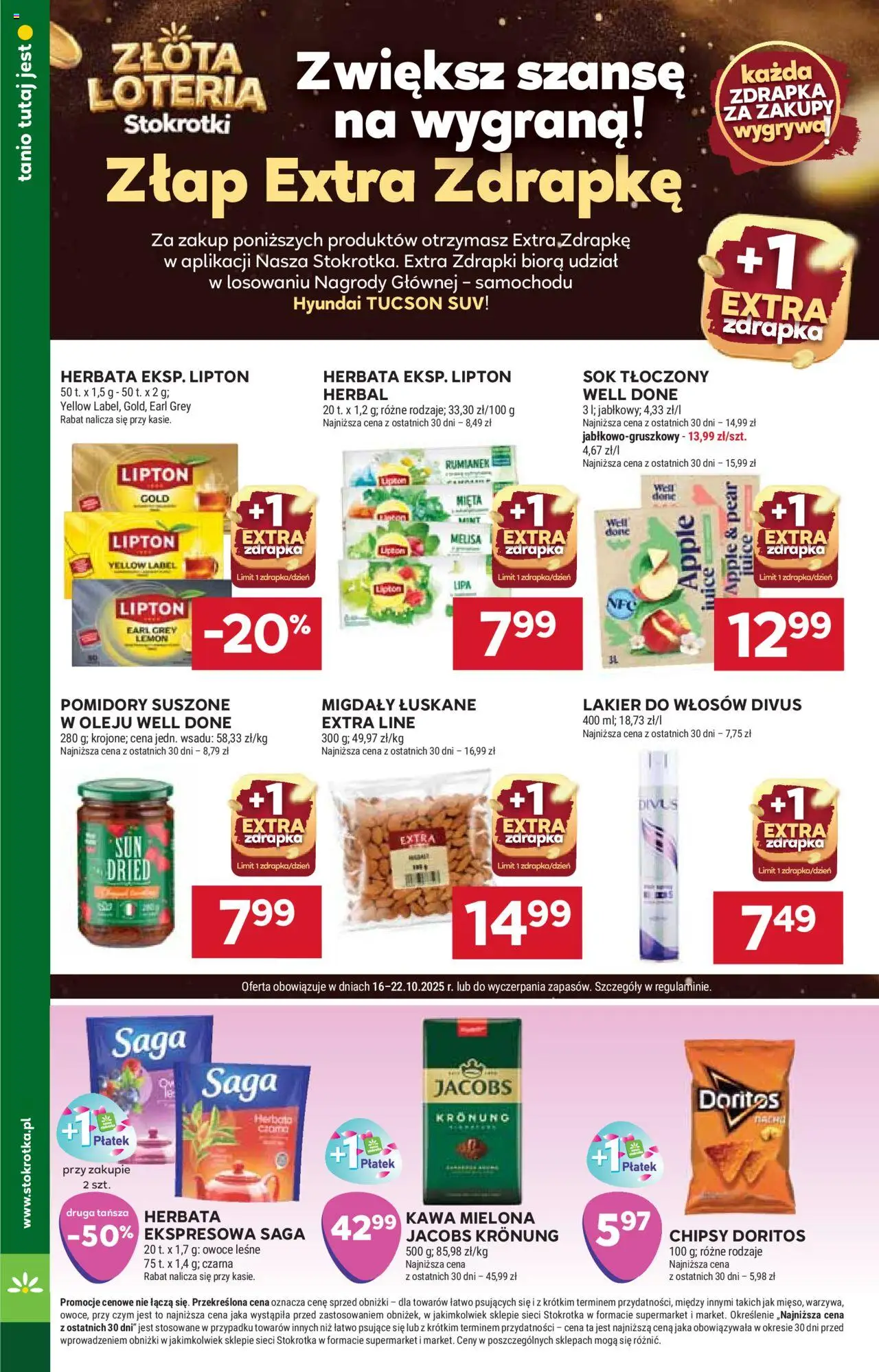 Stokrotka Gazetka - Market od 16.10.2025 | Strona: 18 | Produkty: Chipsy, Pomidory, Melisa, Owoce