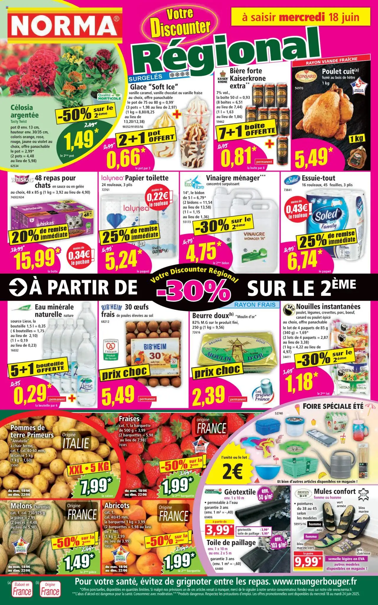  | Page: 1 | Produits: Nouilles instantanées, Eau minérale naturelle, Géotextile, Pommes de terre