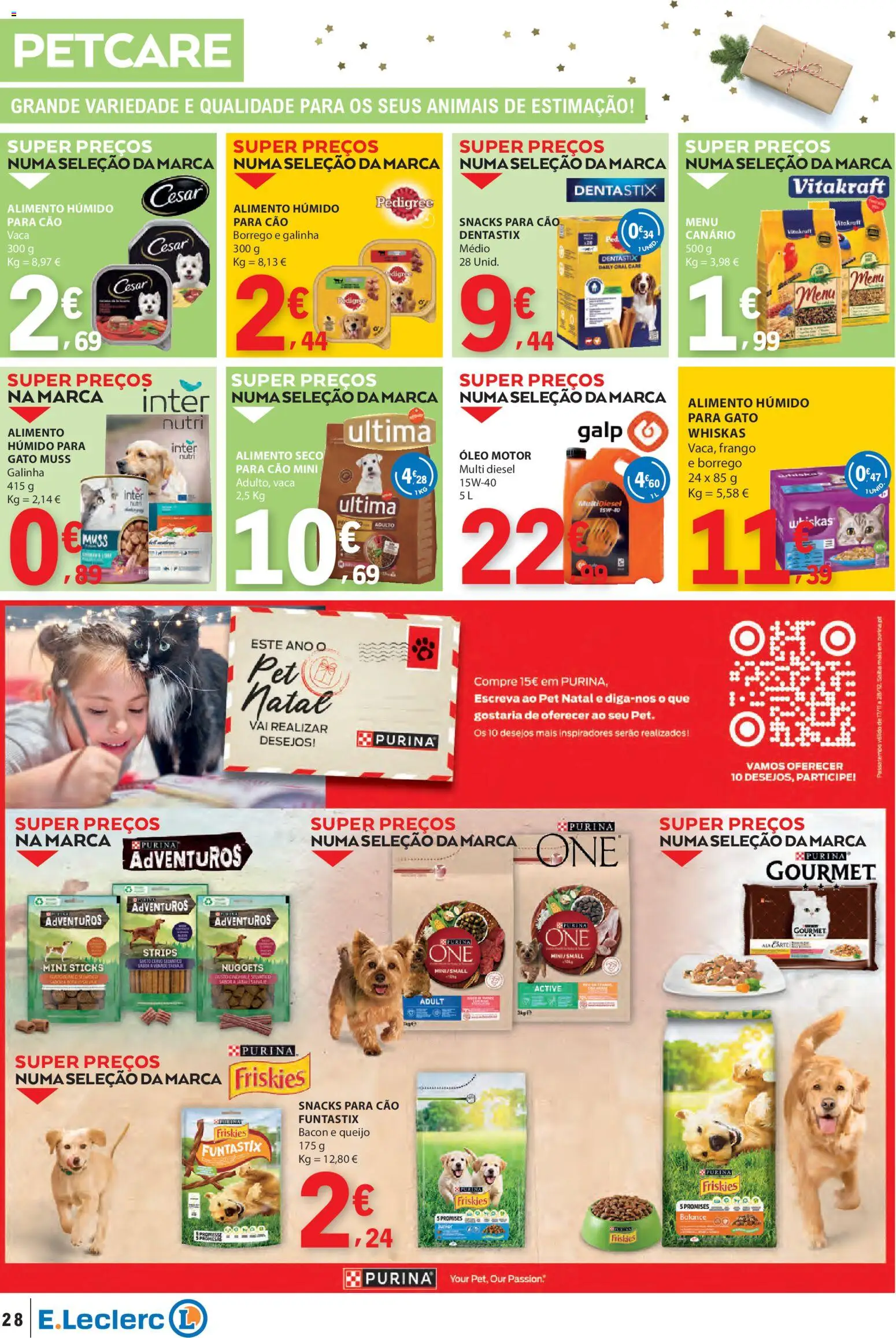 E.Leclerc folheto │ válido de 18.12.2025 | Página: 28 | Produtos: Bacon, Frango, Óleo, Nuggets