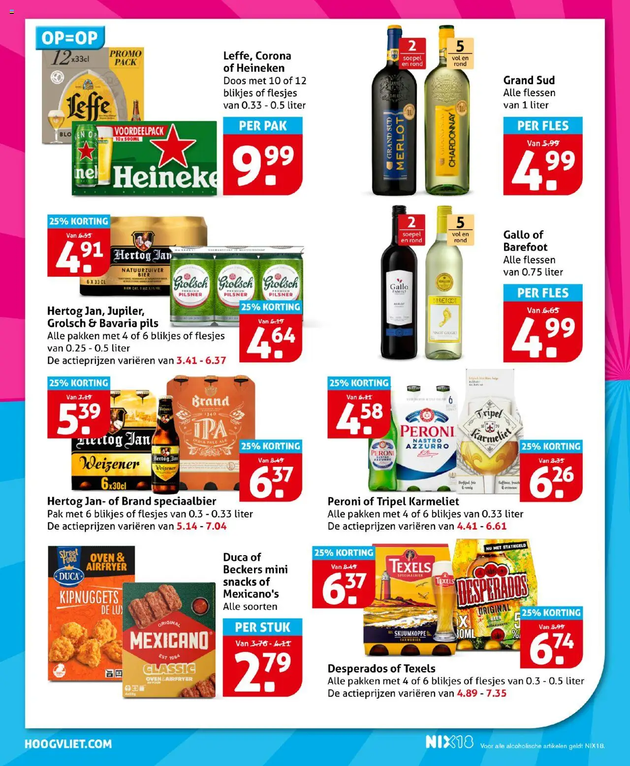  | Pagina: 18 | Producten: Snacks, Bier, Dijoni mustár, Fles