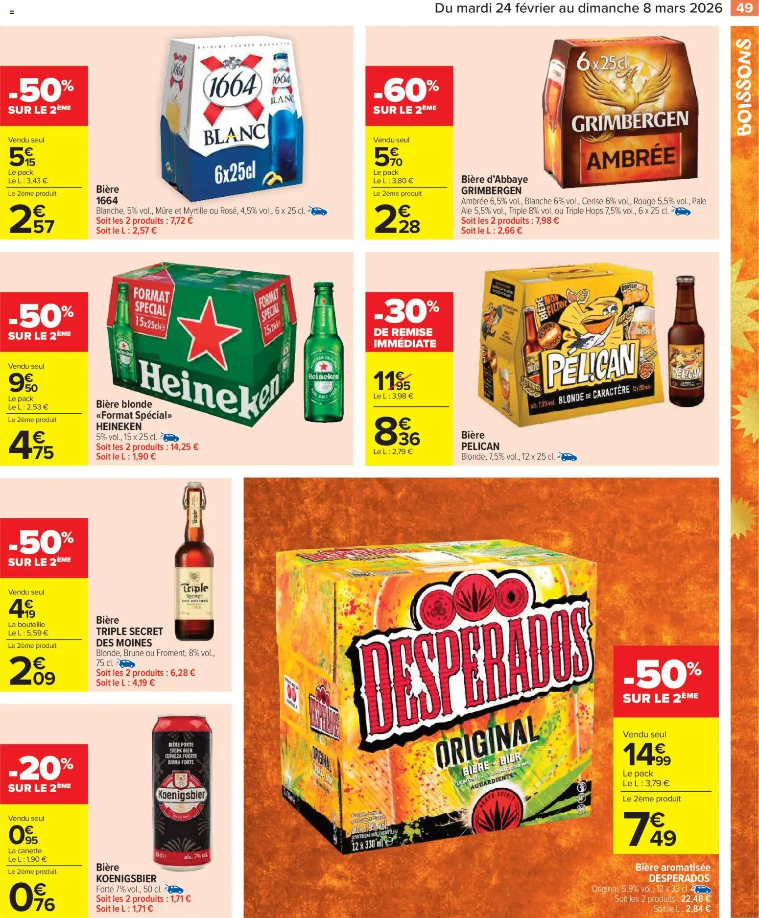 {H1} | Page: 51 | Produits: Desperados, Bière blonde, Bière, Heineken