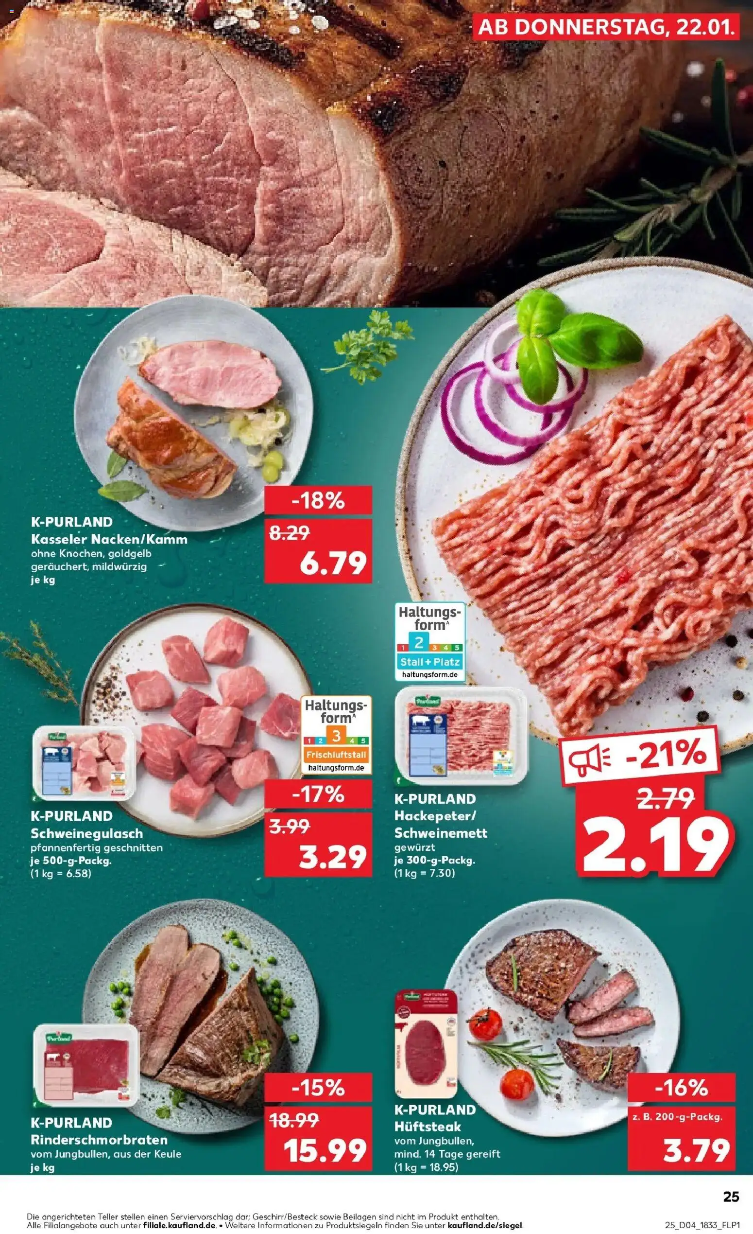 Kaufland prospekt Borken	 – gültig ab 25.01.2026 | Seite: 25 | Produkte: Schweinegulasch