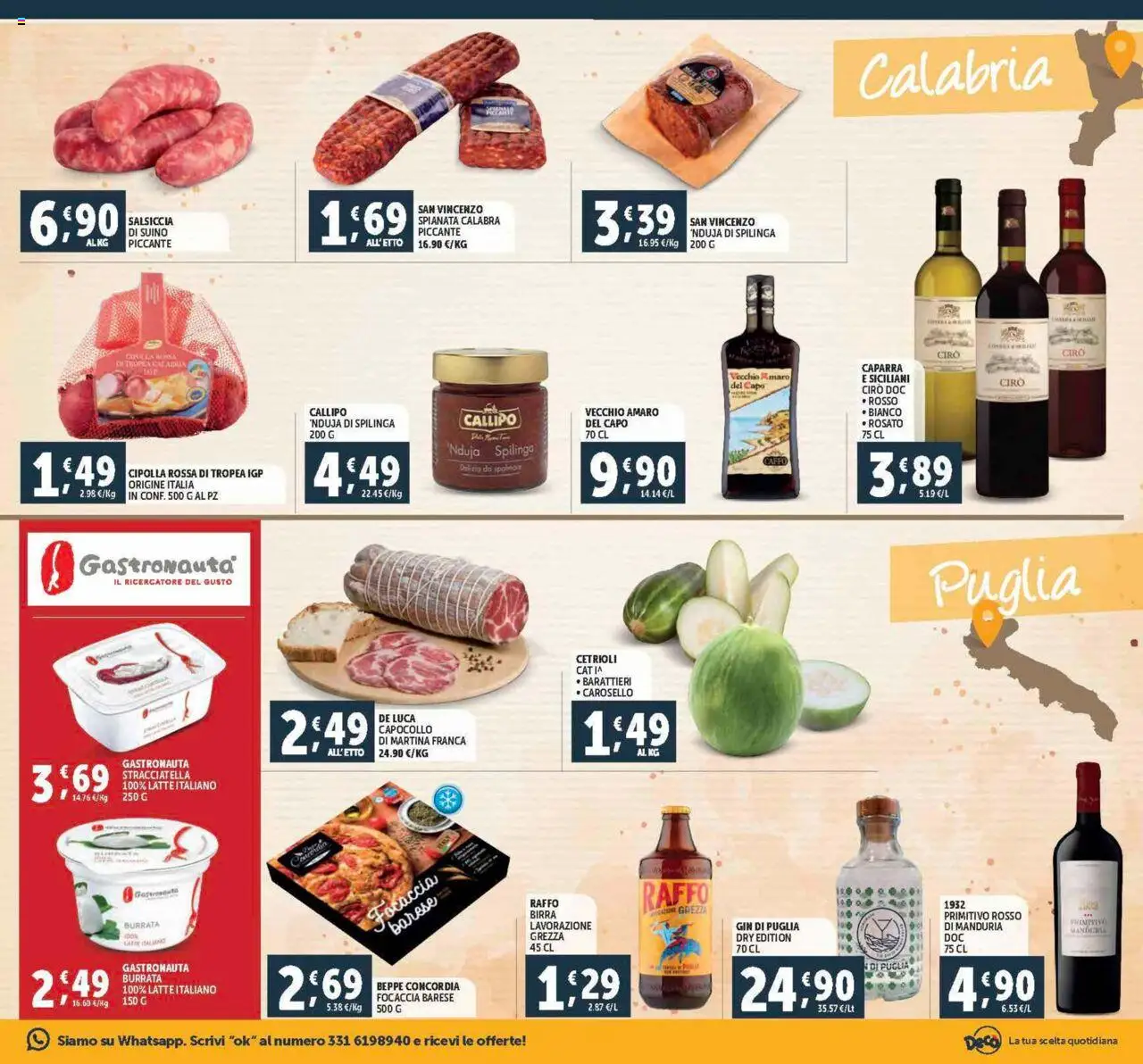 Volantino Decò del 21.08.2025 | Pagina: 7 | Prodotti: Gin, Cetrioli, Suino, Latte