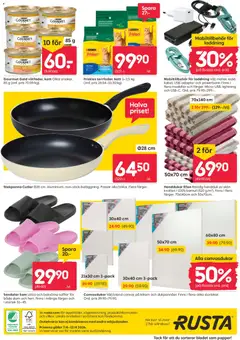 Rusta erbjudanden - Förhandsvisning av reklamblad från butik Rusta aktuell från 07.04.2026 | Sida: 16 | Produkter: Handduk, Galler, Papper, Stekpanna