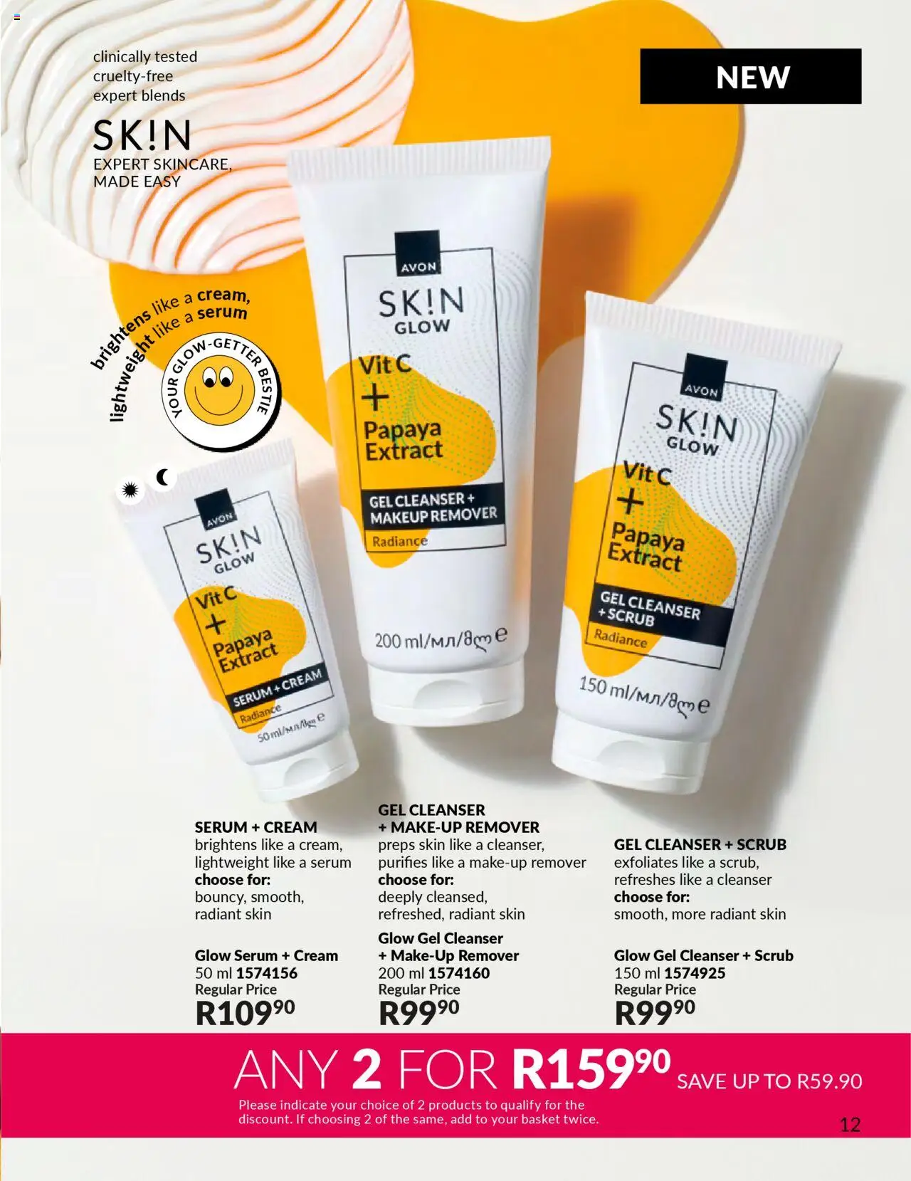 New Avon catalogue – valid from 01.10.2025 | Page: 23 | Products: Serum, Basket, Cream, Scrub