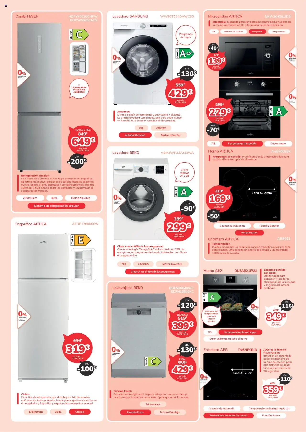 Mi Electro folleto │ válido desde el 01.08.2025 | Página: 2 | Productos: Suavizante, Βρεφικό κρεβάτι, Horno, Lavavajillas