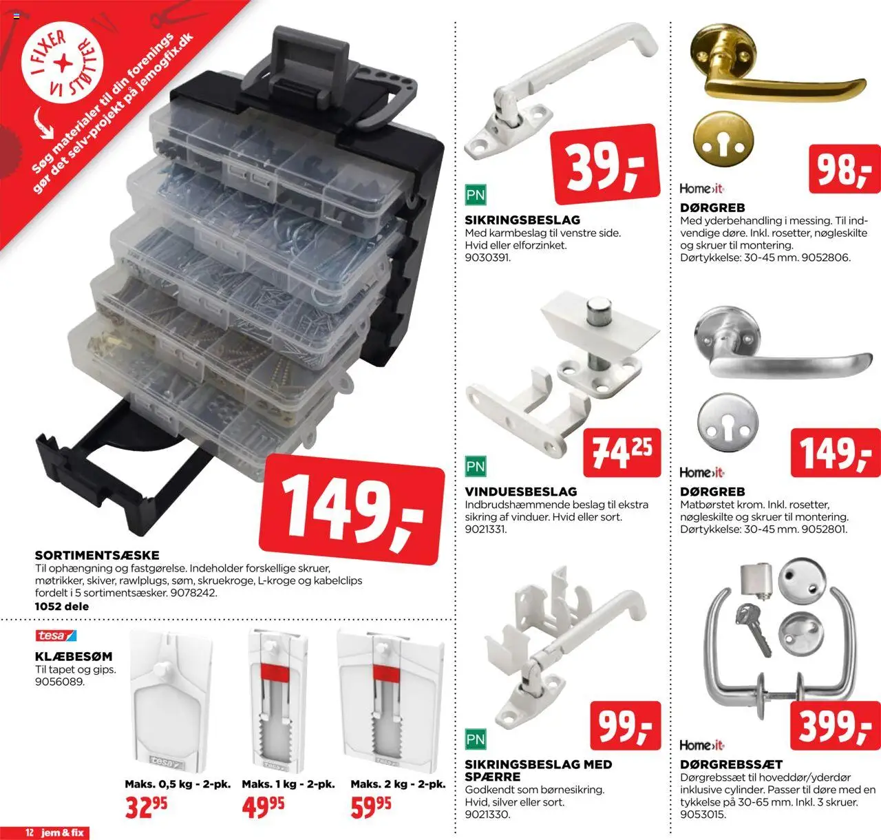 Jem & fix Tilbudsavis gyldig fra 10.08.2025 | Side: 12 | Produkter: Søm