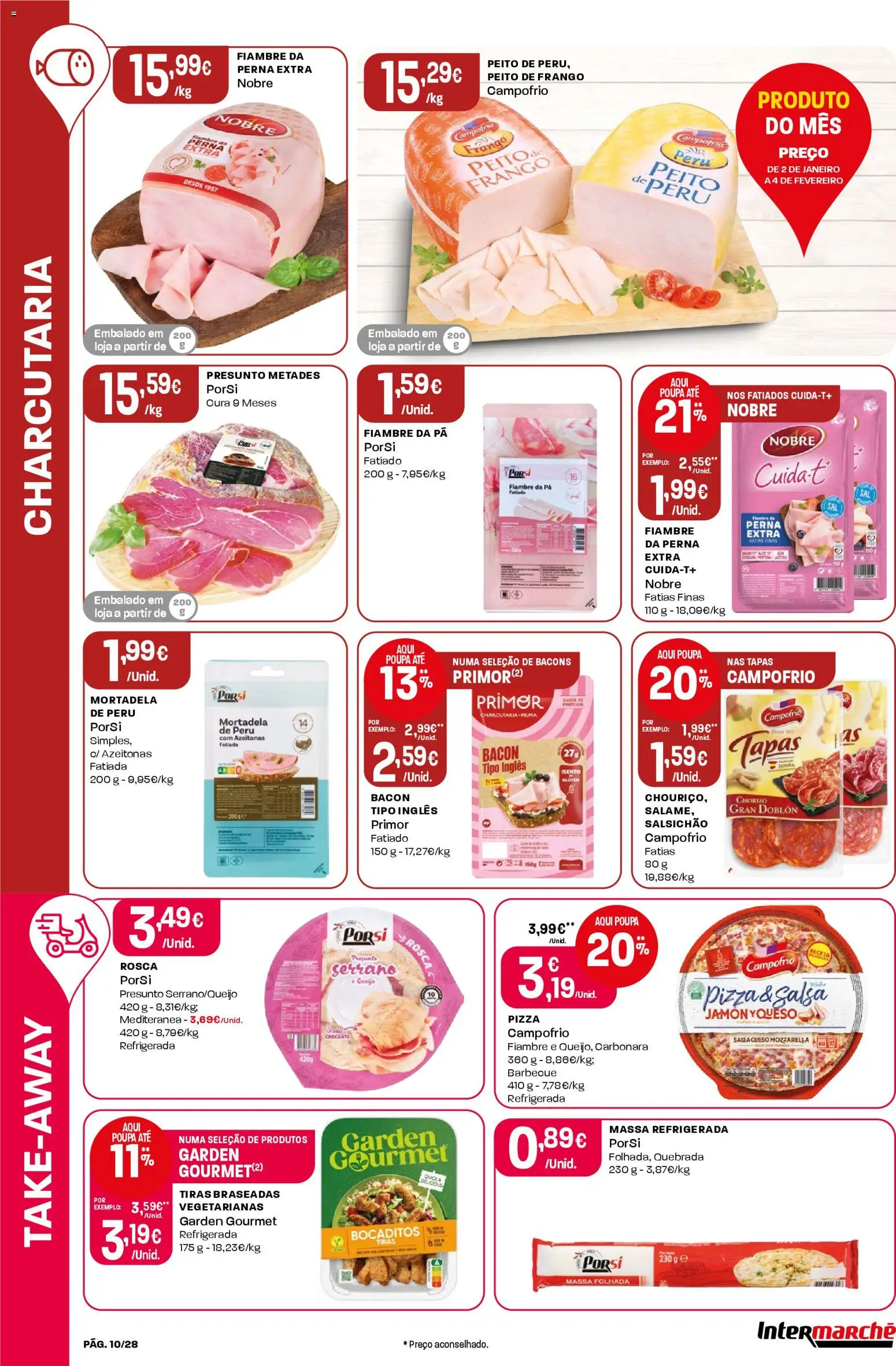 Intermarché folheto │ válido de 02.01.2026 | Página: 10 | Produtos: Massa folhada, Azeitonas, Presunto, Pá