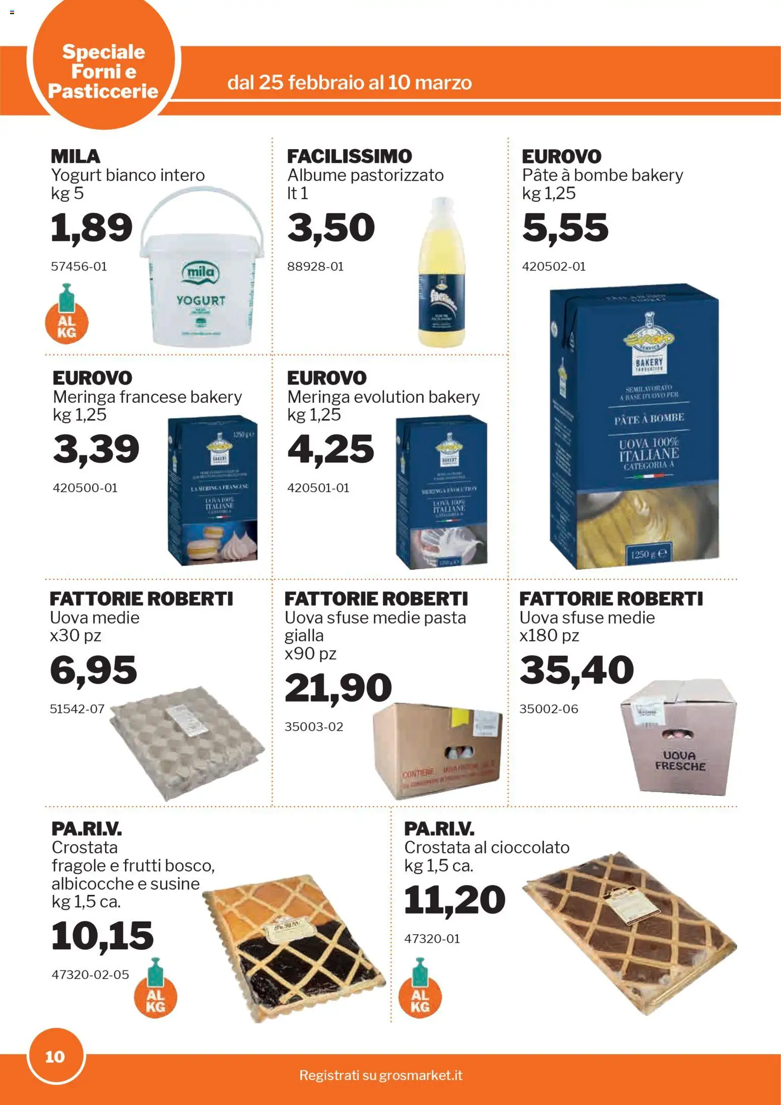 Volantino Sogegross del 25.02.2026 | Pagina: 10 | Prodotti: Paté, Fragole, Pasta, Albicocche