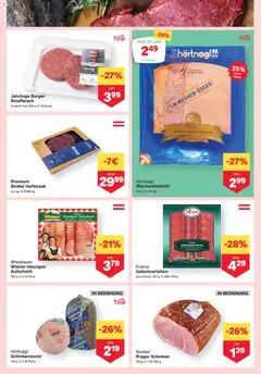MPREIS Flugblatt ab 22.01.2026 gültig | Seite: 3 | Produkte: Wurst, Salami, Schinken, Rindfleisch