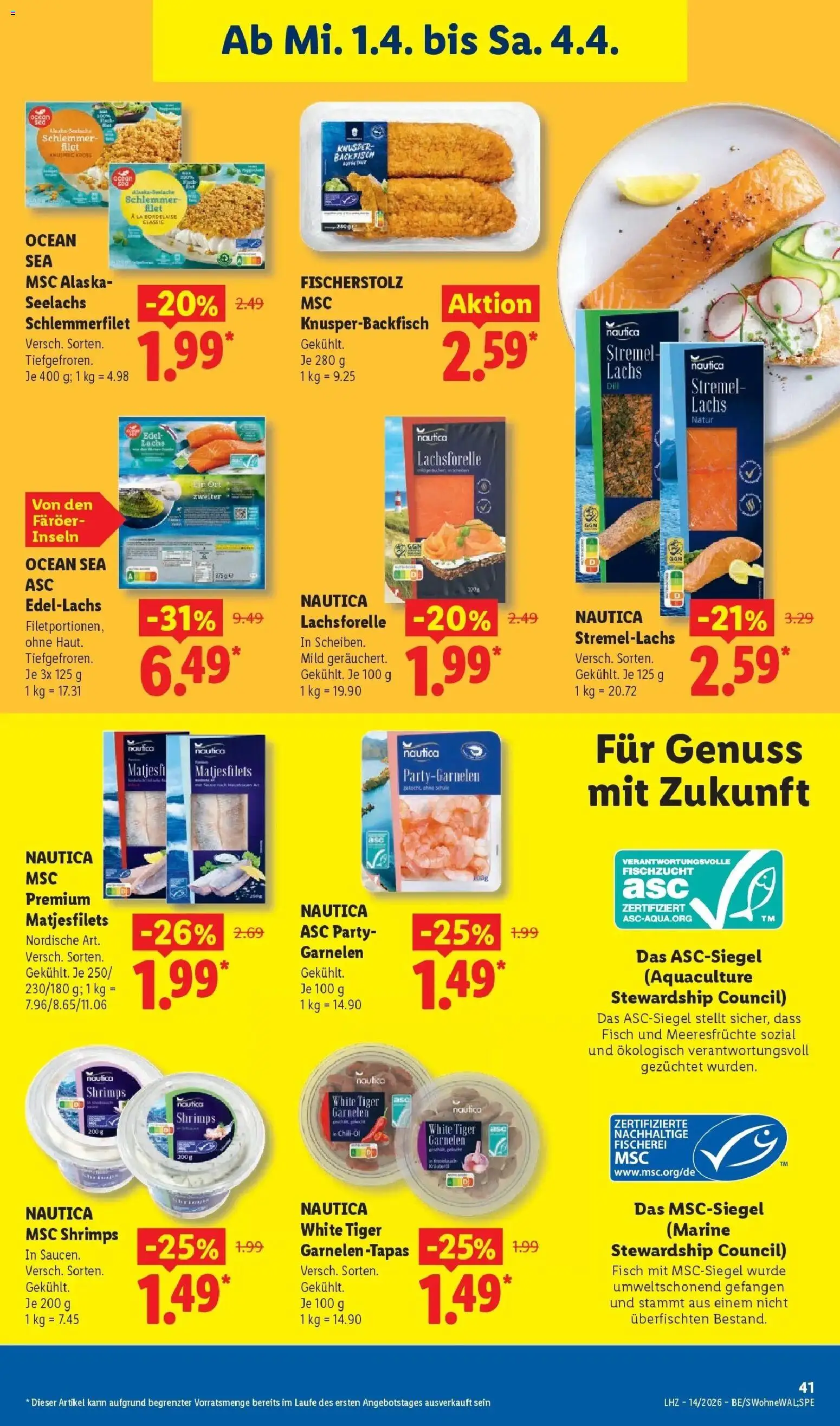 Lidl Prospekt Mühlacker – gültig ab 30.03.2026 | Seite: 65 | Produkte: Öl, Fisch, Chili, Dill