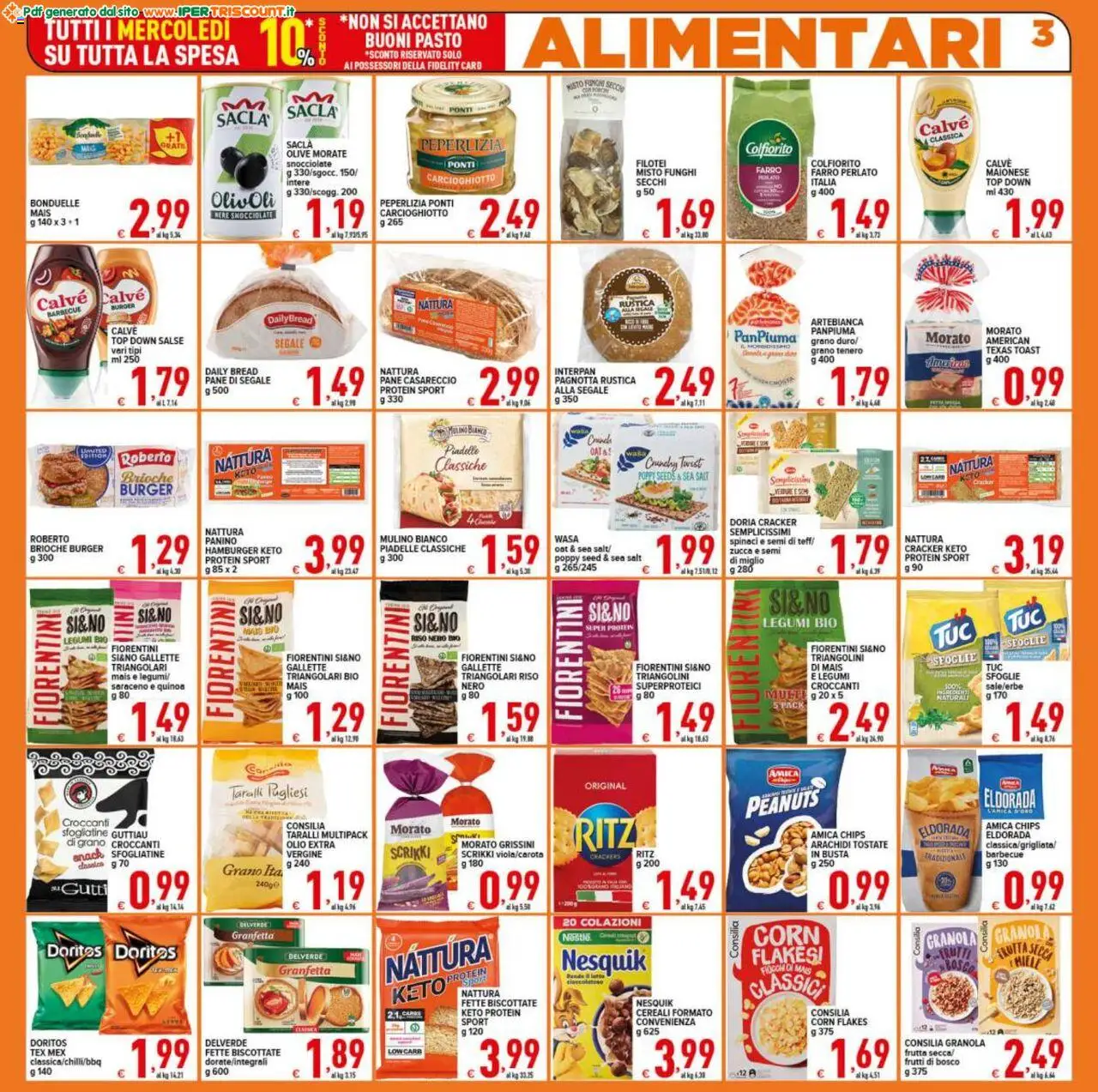 Volantino Ipertriscount del 17.09.2025 | Pagina: 3 | Prodotti: Olio, Spinaci, Fette biscottate, Quinoa