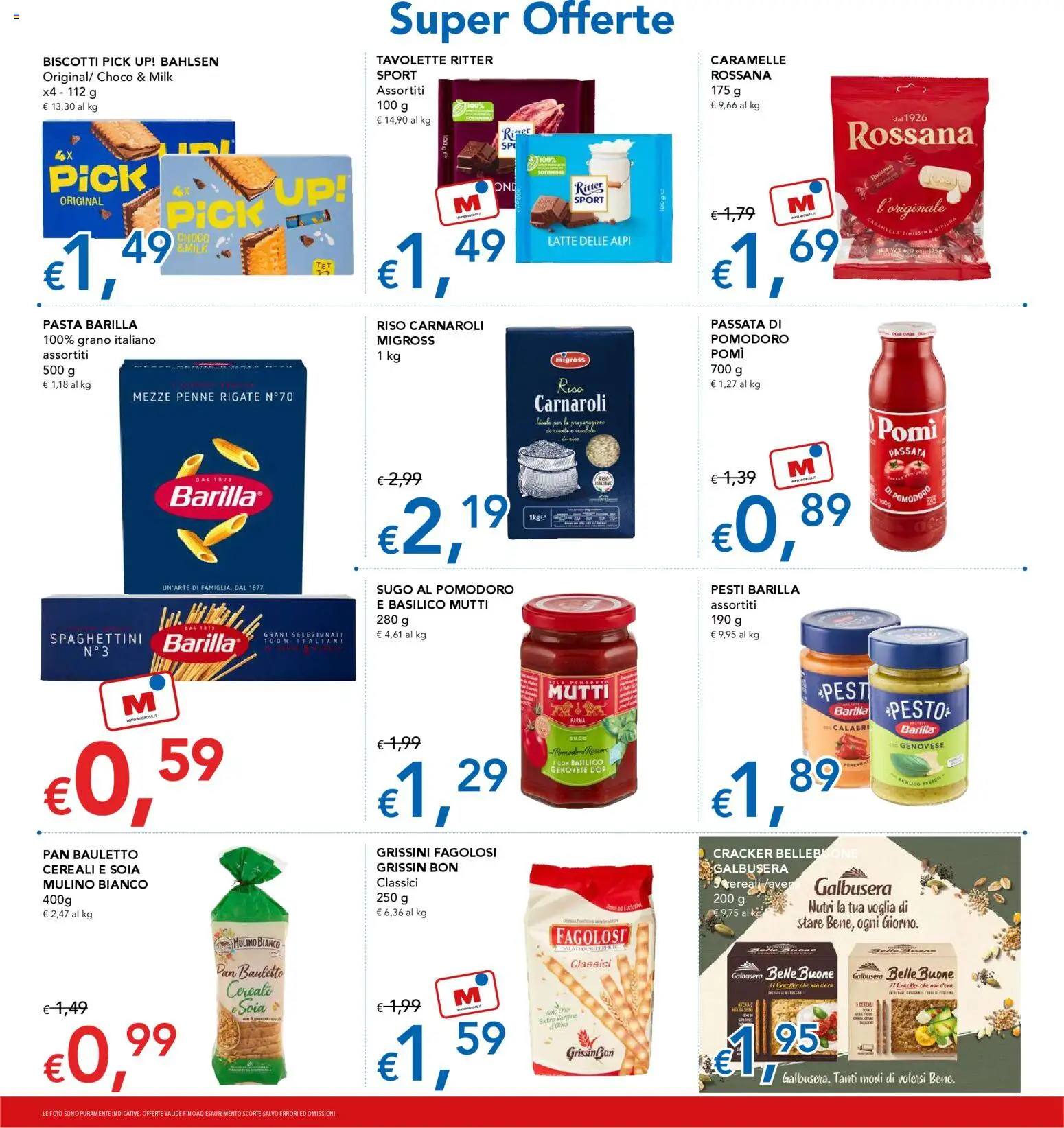 Volantino Migross del 23.04.2026 | Pagina: 8 | Prodotti: Pomodoro, Latte, Basilico, Grissini