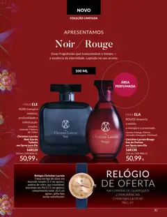 Pré-visualização Christian Lacroix Noir Eau de Toilette em Spray para Ele, NOIR transpira mistério, profundidade e sofisticação. Gengibre. Lavanda. Madeira de Cedro. 100 ml válido de 01.03.2026 | Página: 87