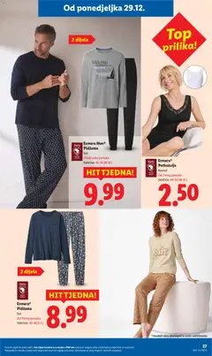 Esmara MenⓇ Pidžama, Set, Visoki udio pamuka, Veličine: 48-58 (M-XL) - Pregled kataloga iz trgovine Lidl, vrijedi od 27.12.2025 | Stranica: 27