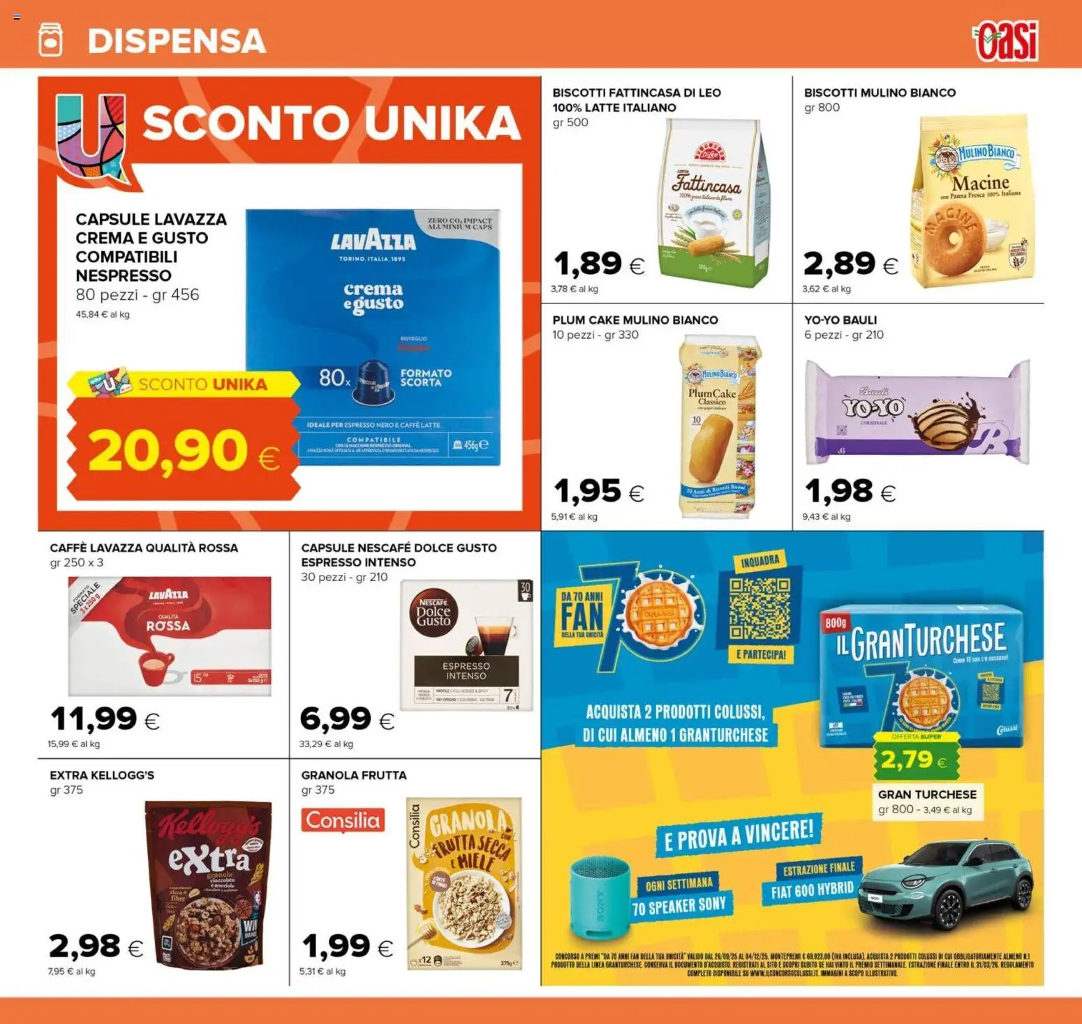 Volantino Oasi del 23.10.2025 | Pagina: 17 | Prodotti: Panna, Biscotti, Frutta, Lavazza