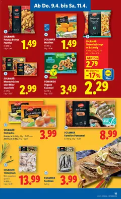 Lidl Flugblatt - Oberpullendorf, Güssing, Oberwart ab 08.04.2026 gültig | Seite: 17 | Produkte: Meeresfrüchte, Schal