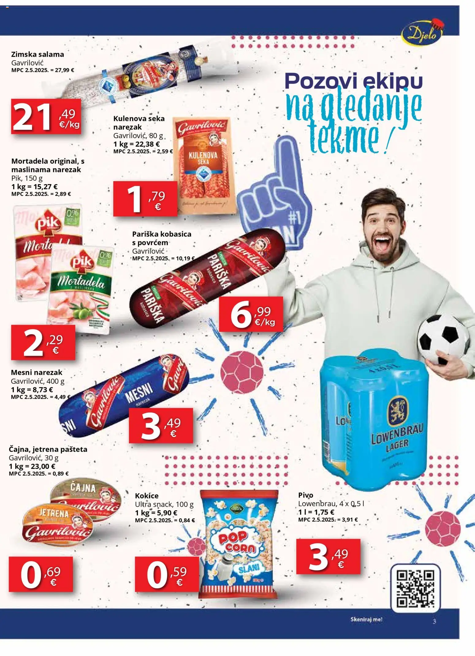Djelo katalog | vrijedi od 28.01.2026 | Stranica: 3 | Proizvodi: Salama, Mortadela, Kokice, Kobasica