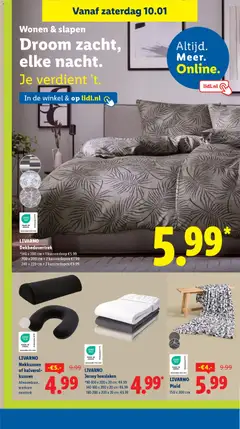 LIVARNO Nekkussen of halverol-kussen, Afneembare, wasbare overtrek - Voorbeeld van een folder van Lidl, geldig van 05.01.2026 | Pagina: 32 | Producten: Kussen