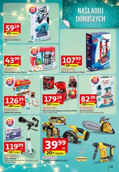 Pogląd oferty "Auchan Gazetka - Zabawki Święta jak babcię kocham Hipermarket" - ważna od 06.11.2025 | Strona: 43 | Produkty: Karta, Odkurzacz, Odkurzacz pionowy, Vileda