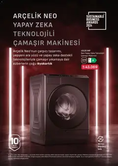 01.12.2025 tarihinden itibaren geçerli olan Arçelik kataloğu önizlemesi | Sayfa: 18 | Ürünler: Çamaşır makinesi, Ocak