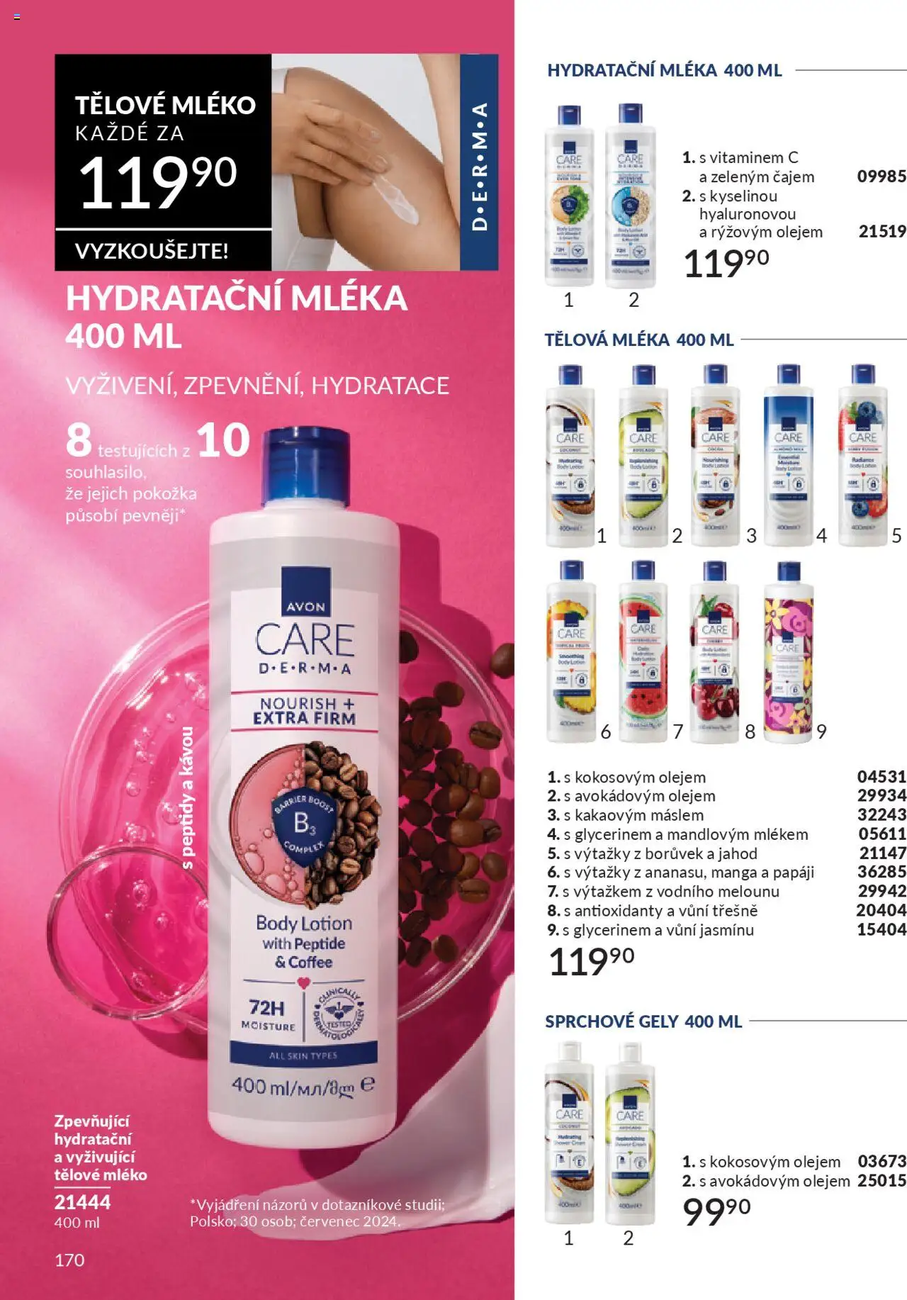 Avon katalog 9/2025 od 01.09.2025 | Strana: 172 | Produkty: Tělové mléko, Mléko, Třešně, Body
