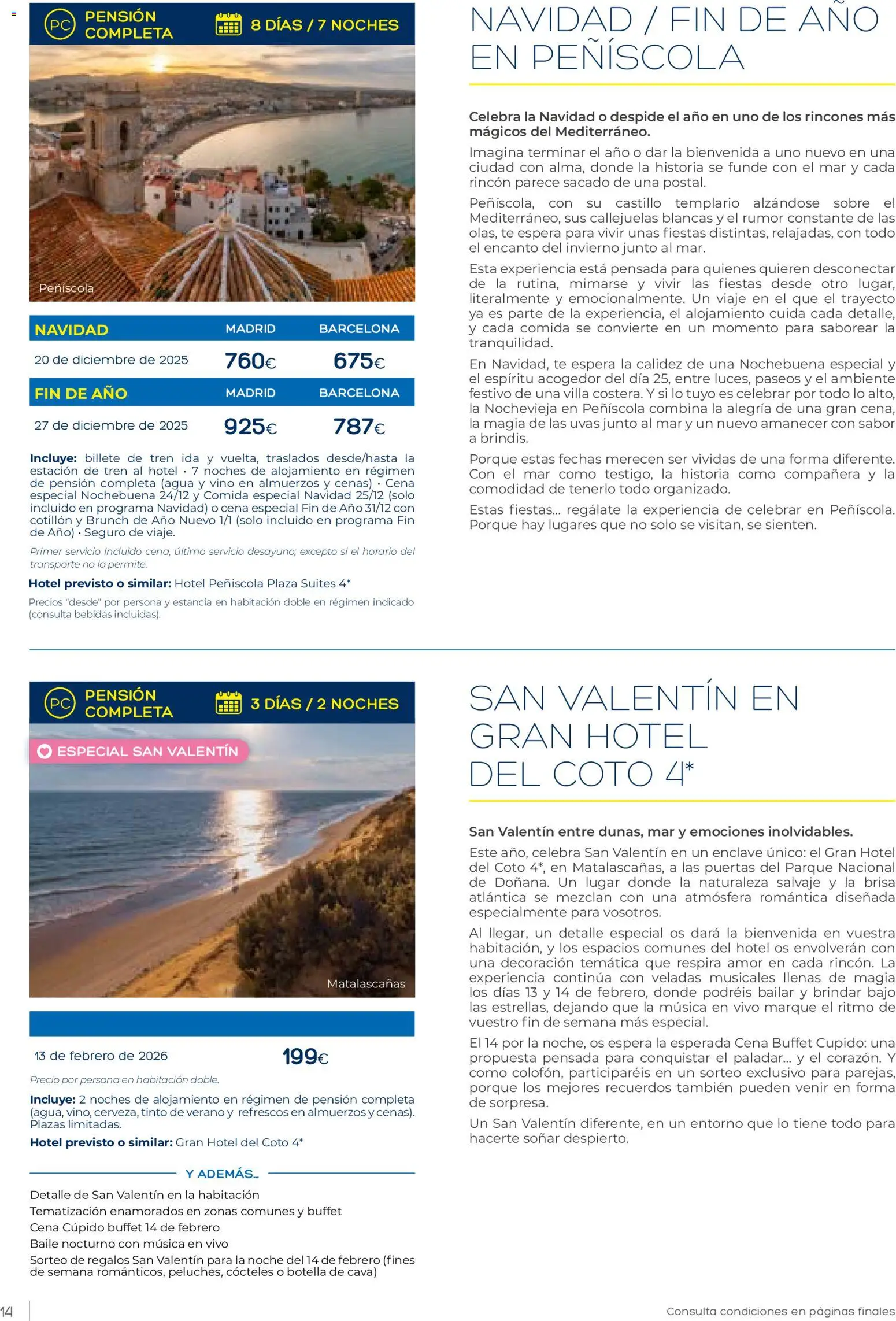 Viajes El Corte Inglés Vacaciones Económicas │ válido desde el 22.10.2025 | Página: 14 | Productos: Τζίντζερ, Vino, Té