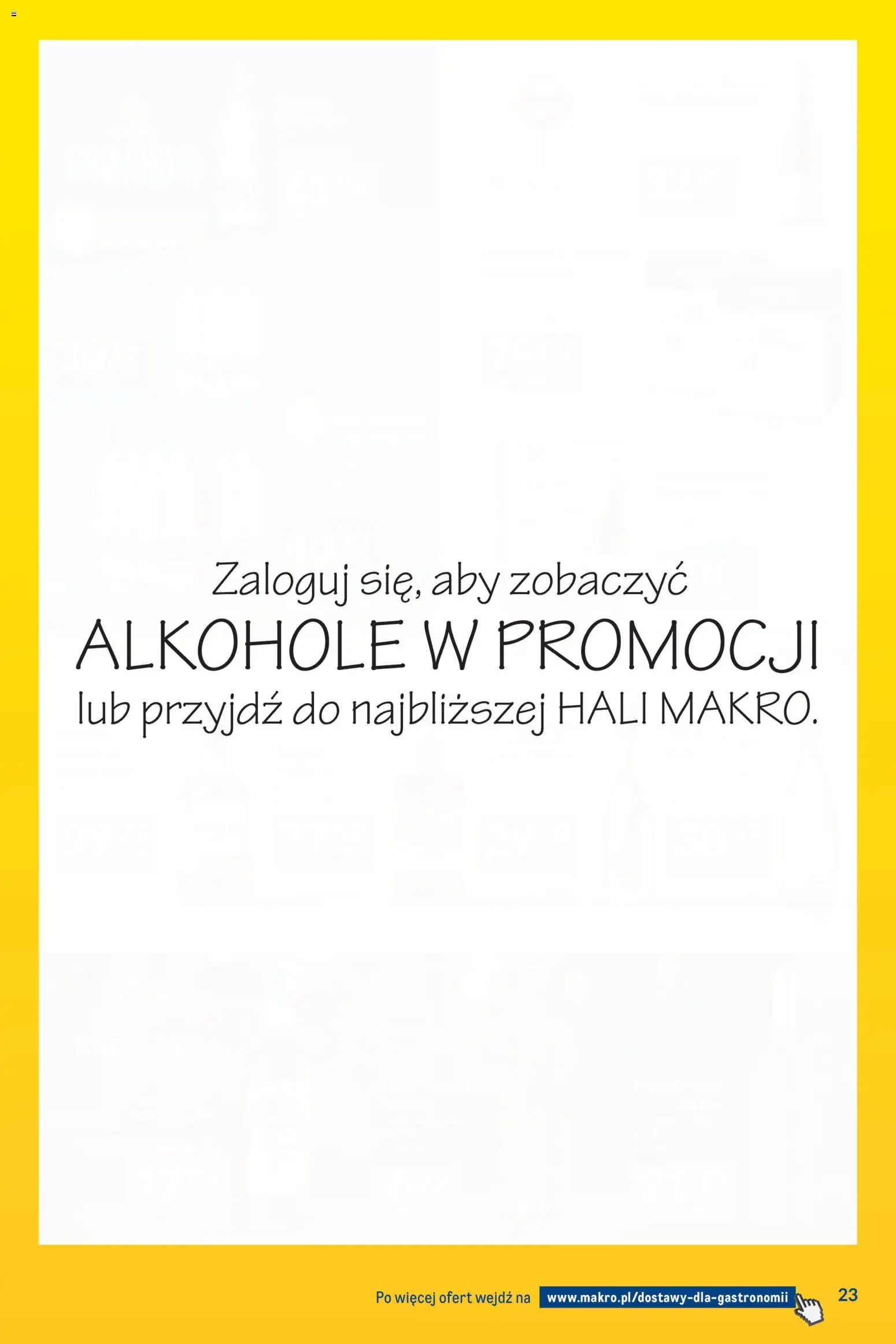 Makro gazetka - Dostawy dla gastronomii od 07.04.2026 | Strona: 23 | Produkty: Wino