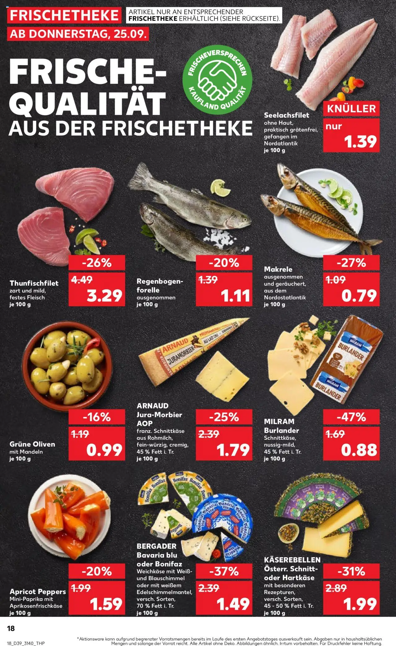 Kaufland prospekt Leipzig	 – gültig ab 25.09.2025 | Seite: 18 | Produkte: Mandeln, Milram, Fleisch