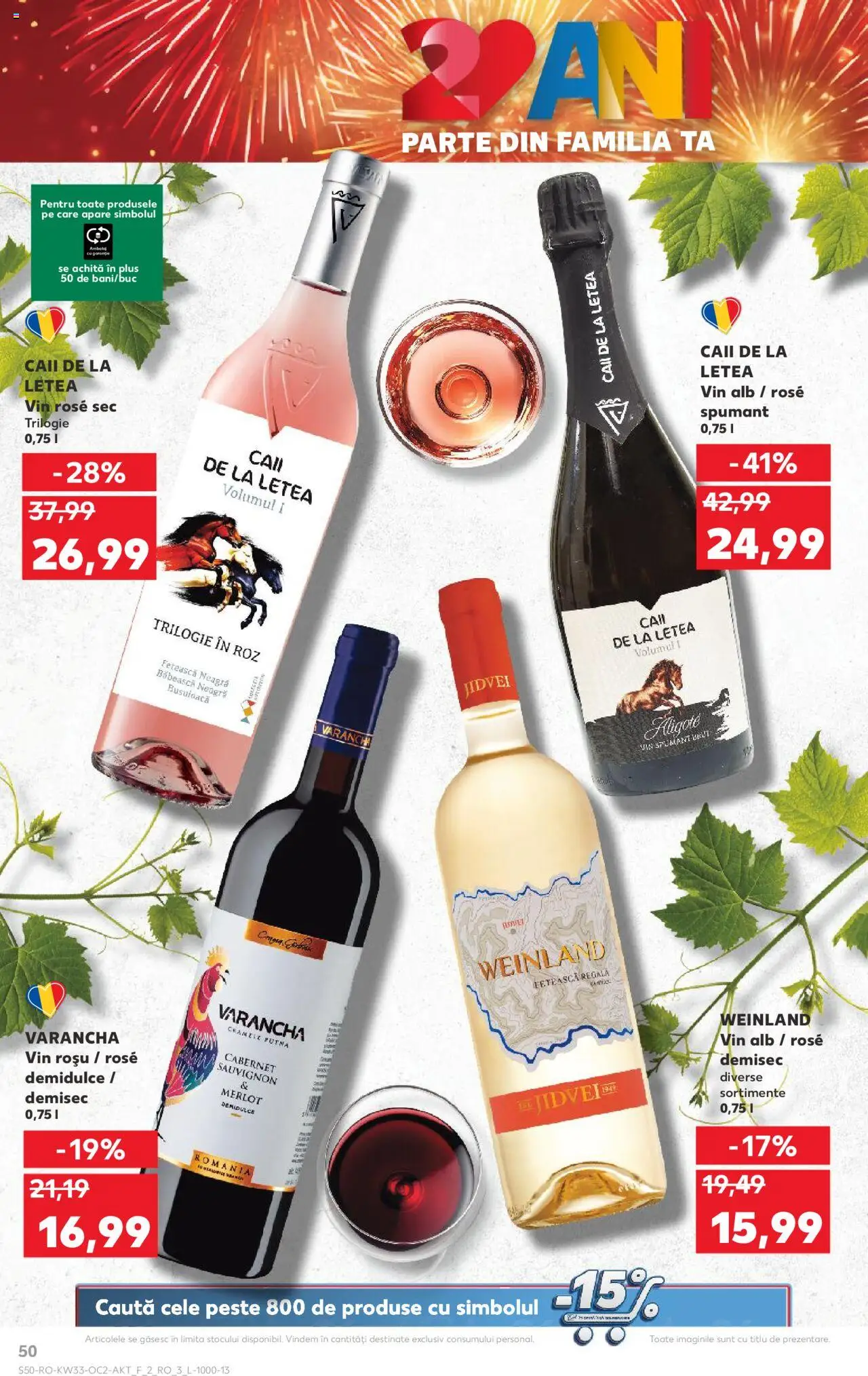Kaufland RO akciós ujság - amely érvényes a következő dátumtól: 13.08.2025 | Oldal: 50