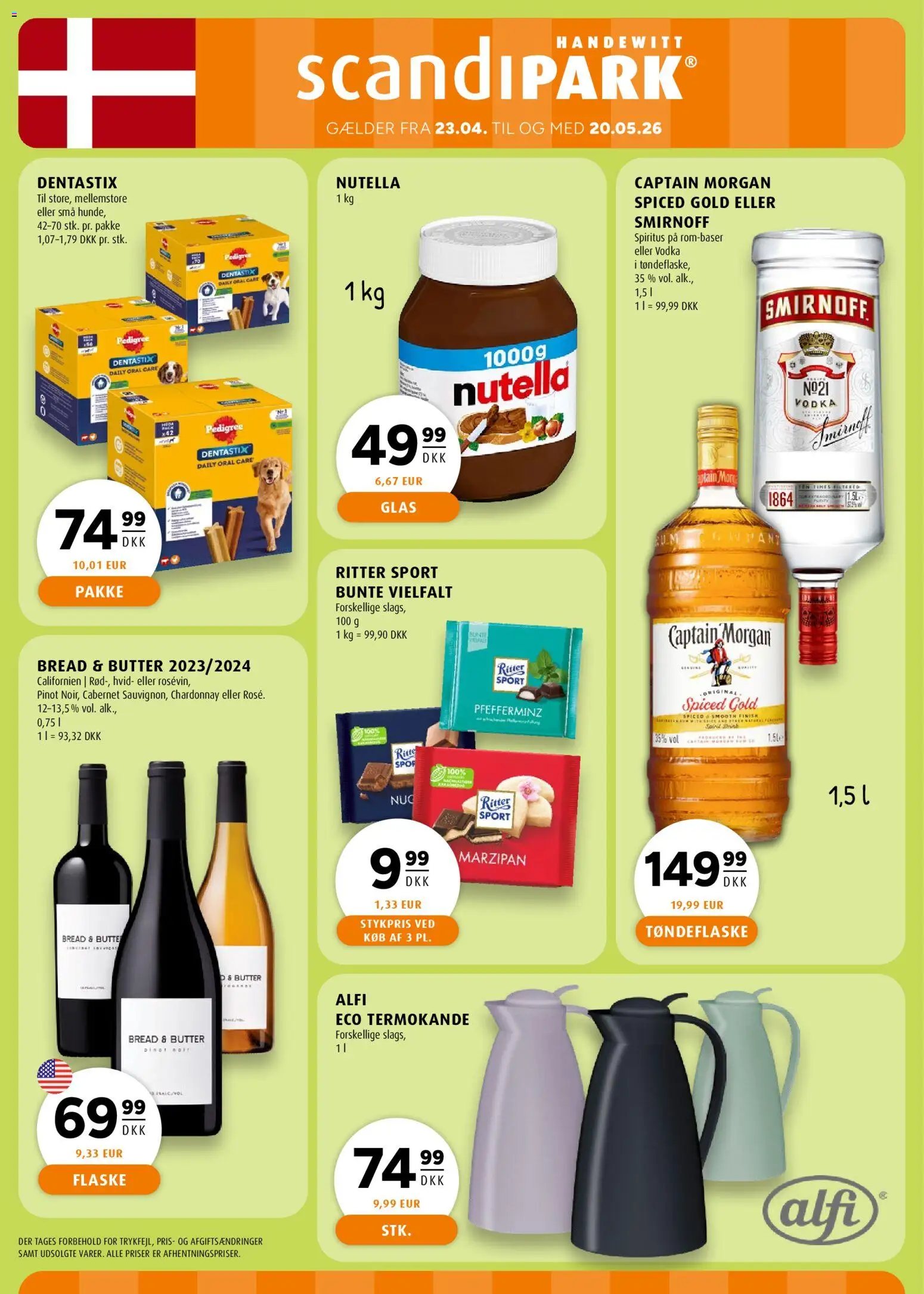 Scandinavian Park tilbudsavis – gyldig fra 23.04.2026 | Side: 38 | Produkter: Vodka, Nutella