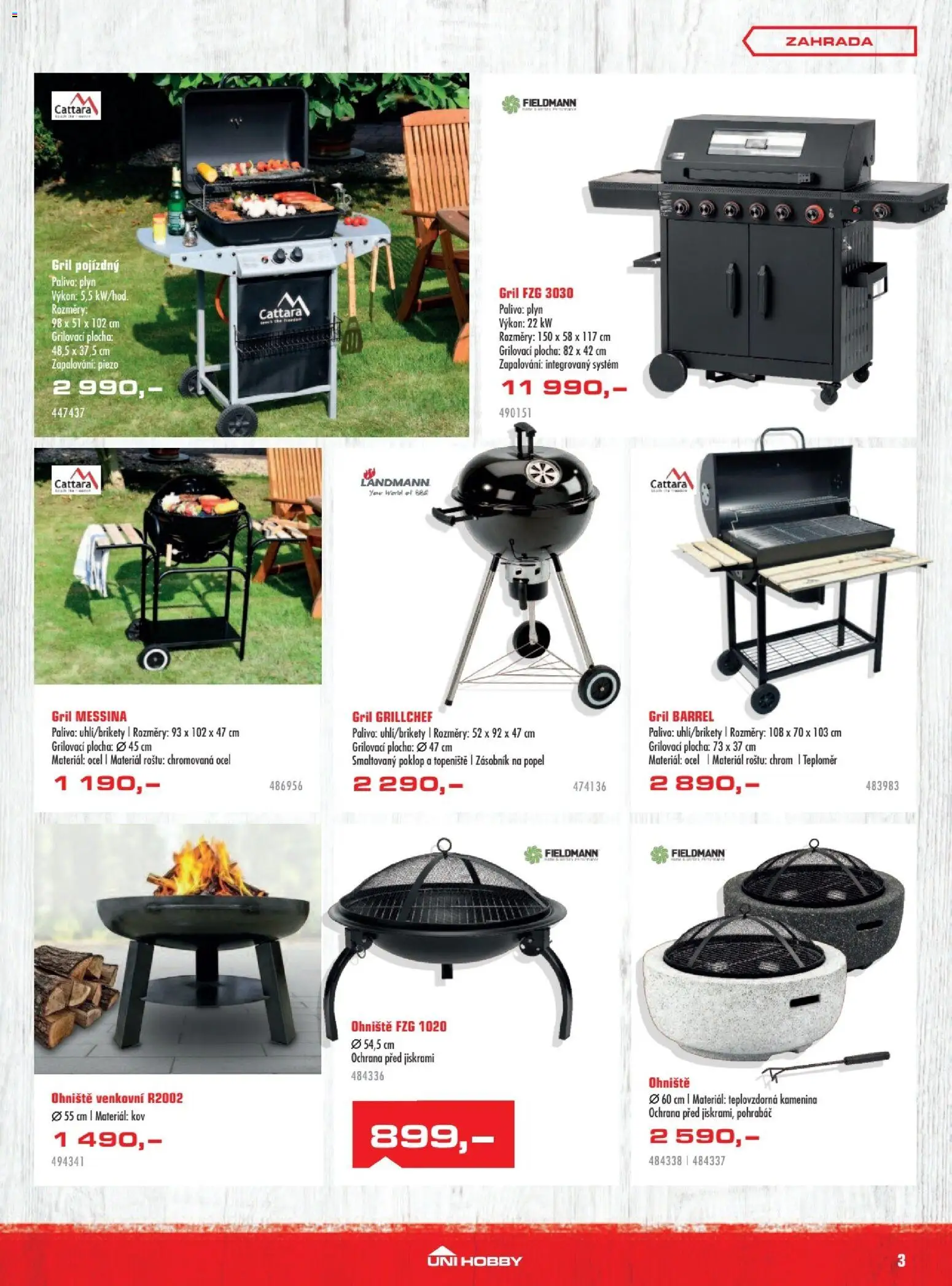 Uni Hobby leták od 30.04.2026 | Strana: 3 | Produkty: Zásobník, Zahrada, Gril, Teploměr