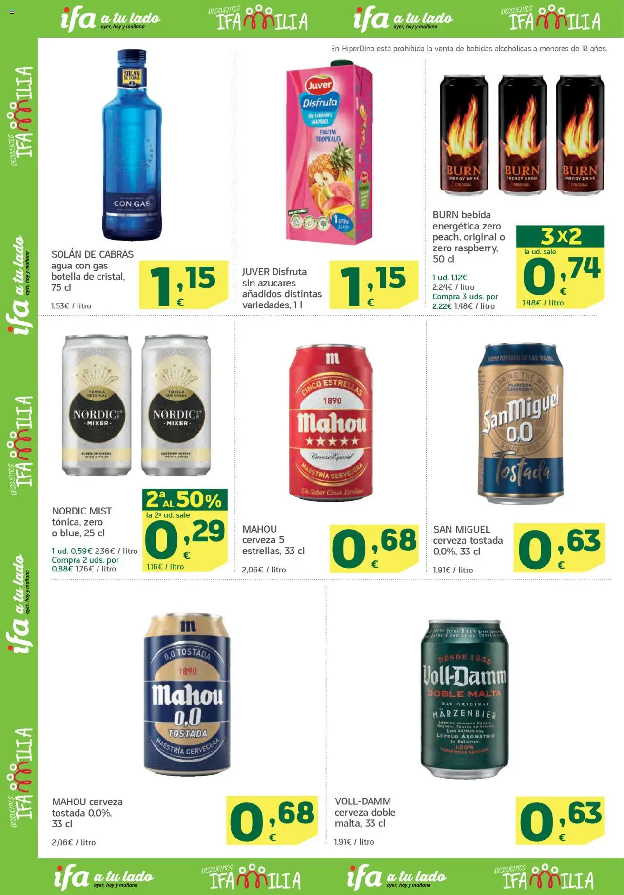 HiperDino folleto │ válido desde el 09.09.2025 | Página: 10 | Productos: Κρεμάστρα, Cerveza, Agua con gas