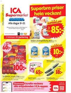 ICA Supermarket - Stockholm Globen - Förhandsvisning av reklamblad från butik ICA Supermarket aktuell från 06.04.2026