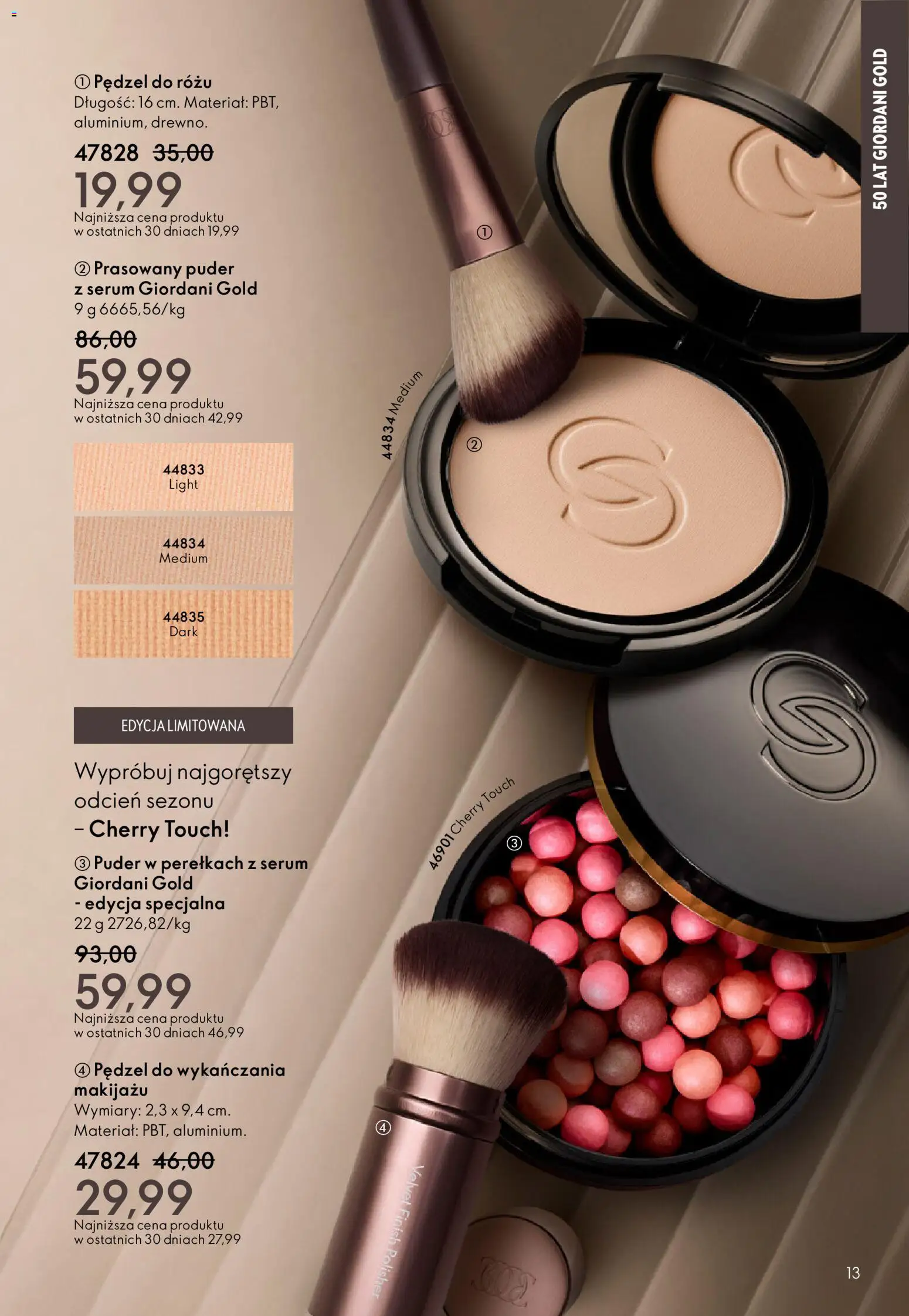 Oriflame Katalog 3 2026 od 11.02.2026 | Strona: 13 | Produkty: Pędzel, Puder, Finish