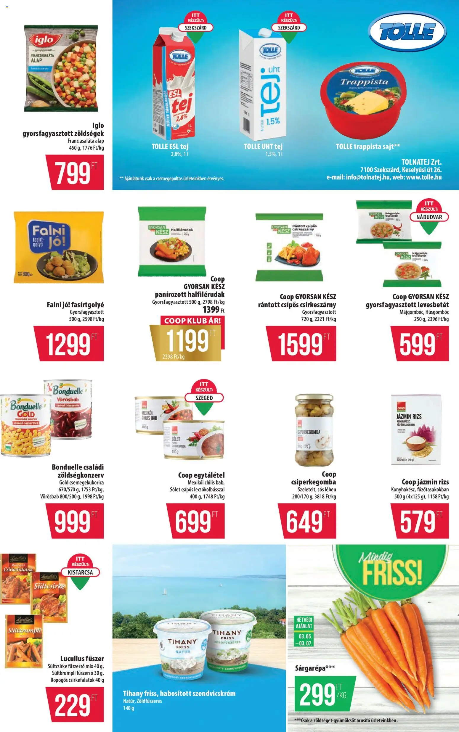 COOP akciós ujság - amely érvényes a következő dátumtól: 05.03.2026 | Oldal: 6 | Termékek: Csemegekukorica, Jázmin rizs, Sólet, Chilis bab