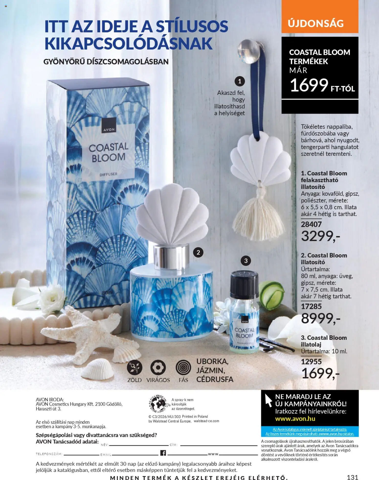 Avon akciós ujság - amely érvényes a következő dátumtól: 01.03.2026 | Oldal: 147