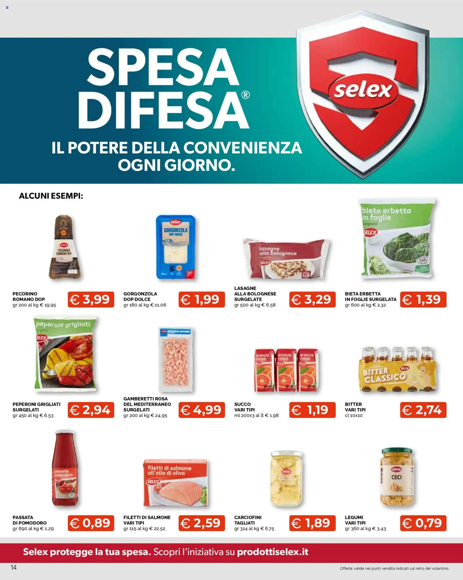 Volantino Mercatò del 23.03.2026 | Pagina: 14 | Prodotti: Legumi, Succo, Ceci, Gamberetti