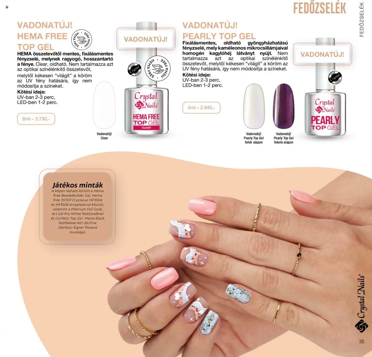 Crystal Nails akciós ujság - amely érvényes a következő dátumtól: 01.01.2024 | Oldal: 35