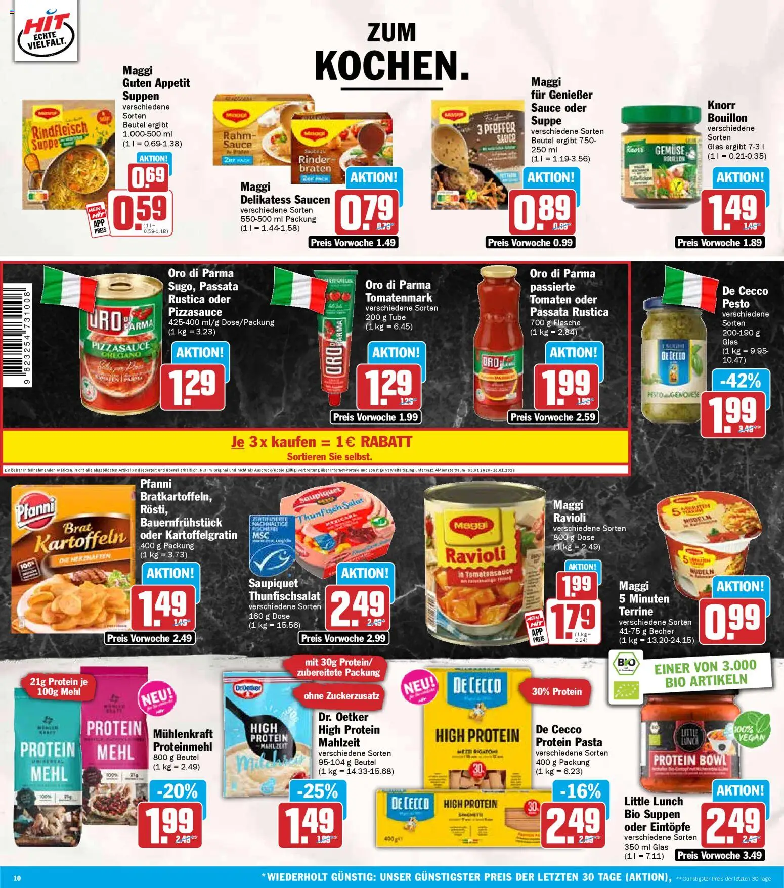 HIT Berlin – gültig ab 05.01.2026 | Seite: 10 | Produkte: Maggi, Knorr, Gemüse, Rindfleisch