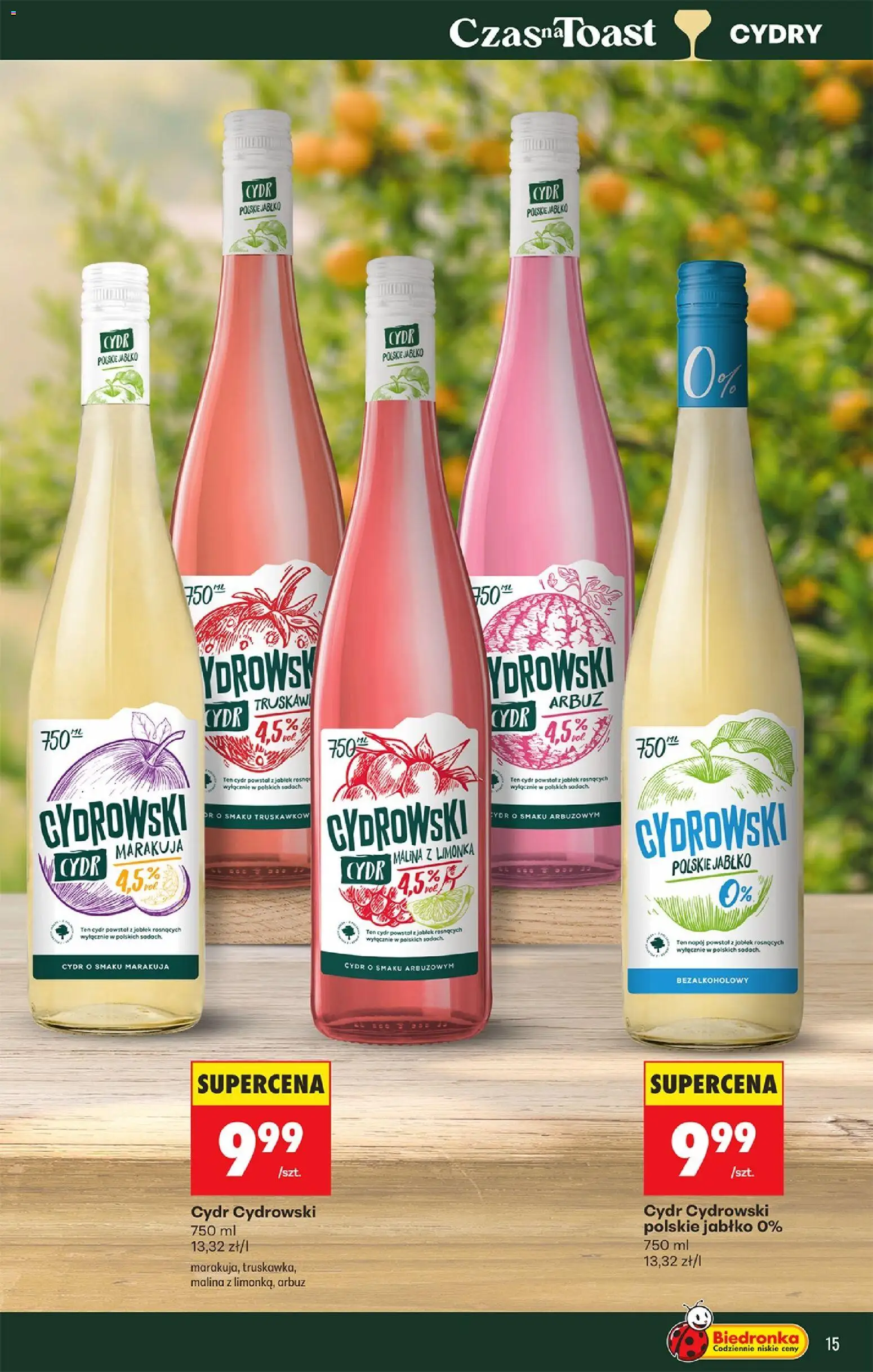 Biedronka gazetka - Czas na toast od 20.04.2026 | Strona: 15