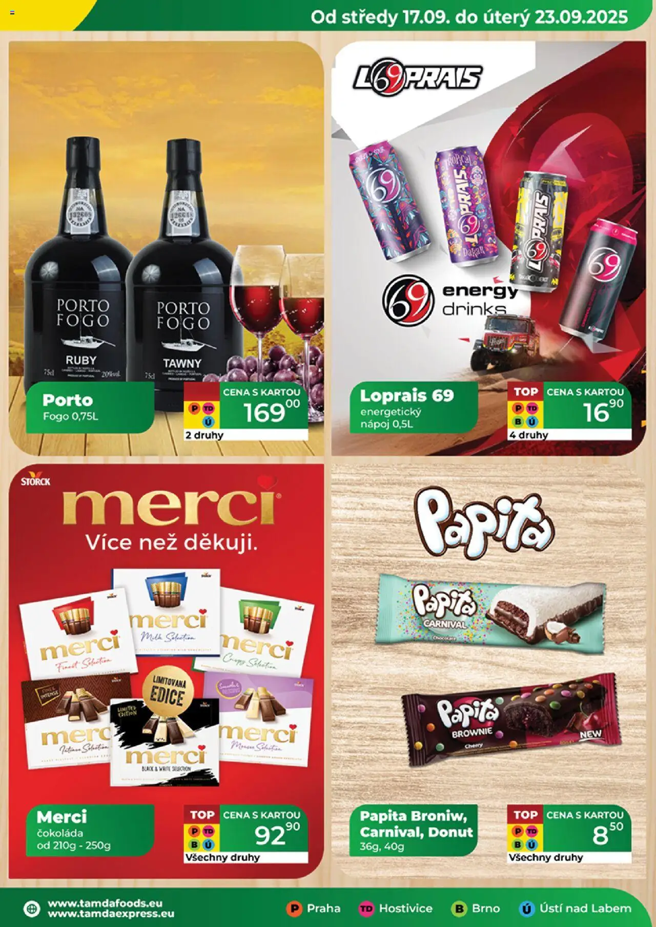 Tamda Foods leták od 17.09.2025 | Strana: 25 | Produkty: Čokoláda, Finest, Brownie, Merci